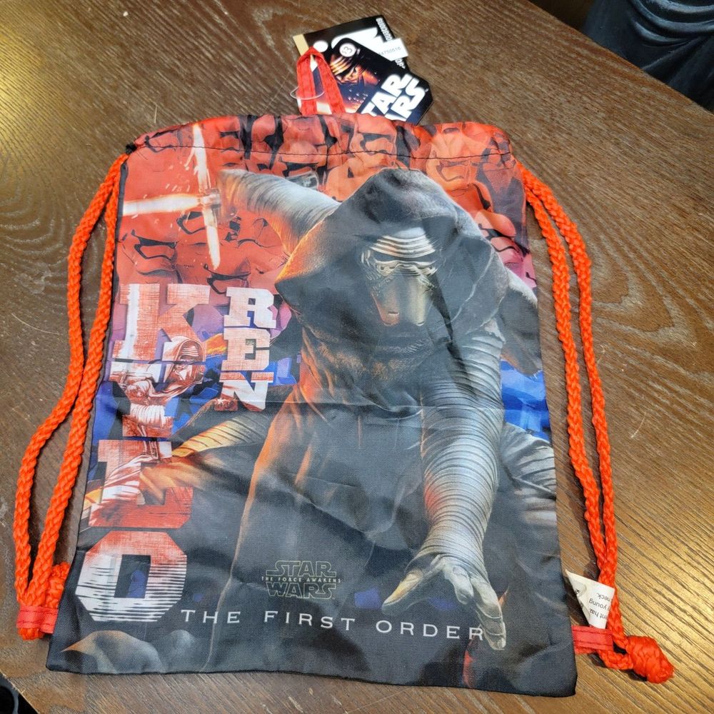 Star Wars Draw String Bag Kilo Ren - NWT